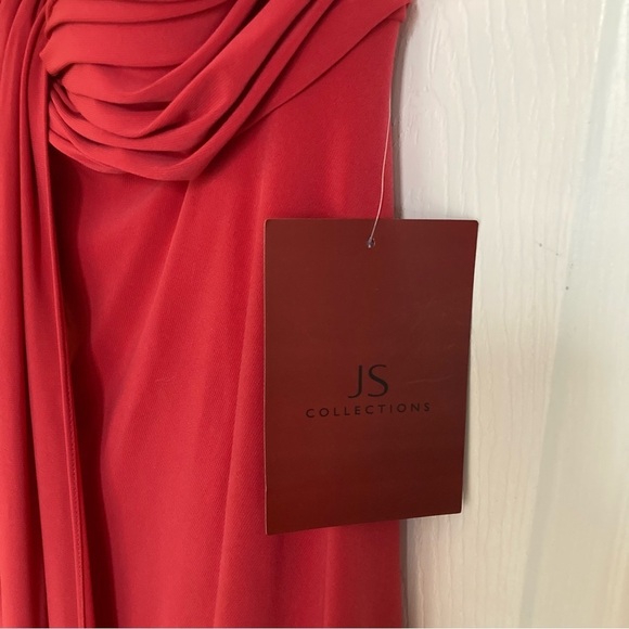 JS Collections Red Strapless Dress - Picture 5 of 12